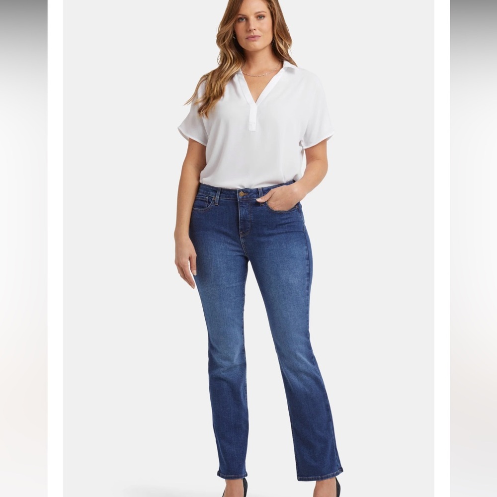 NYDJ Bootcut Leg Jeans in Deep Blue